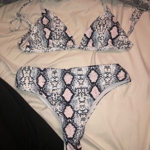 Snake skin bikini